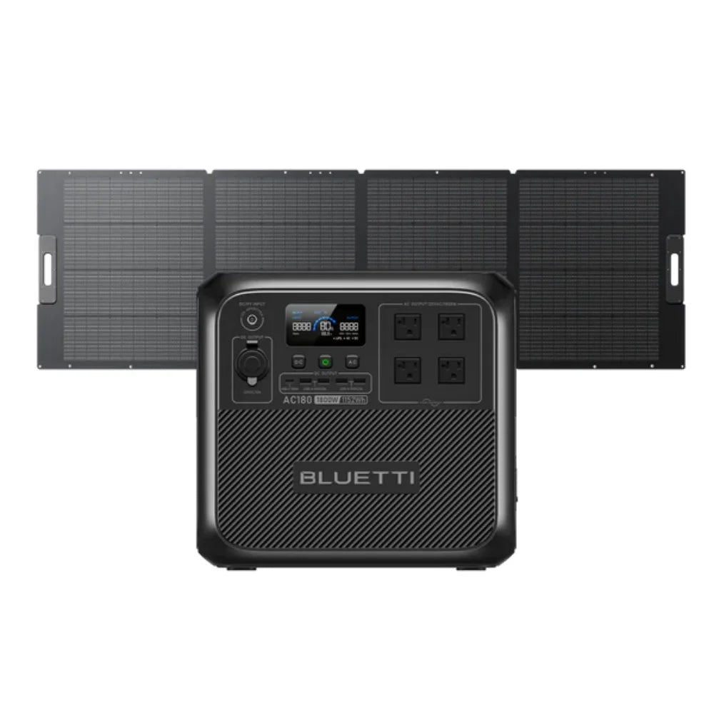 BLUETTI AC180 Solar Portable Power Station 1800W 1152Wh Generator