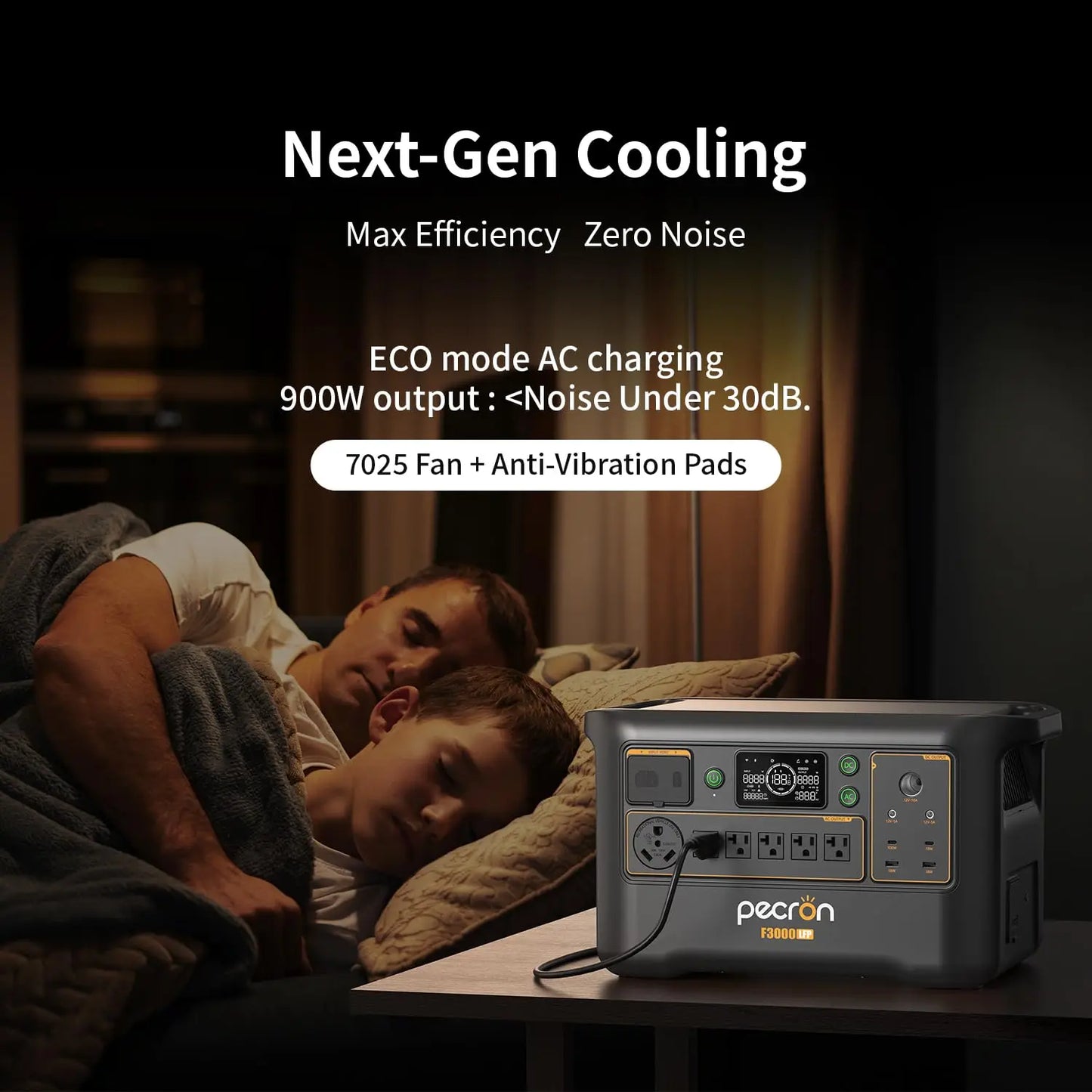 Pecron F3000 Portable Power Station 3072Wh LiFePO4 Solar Generator