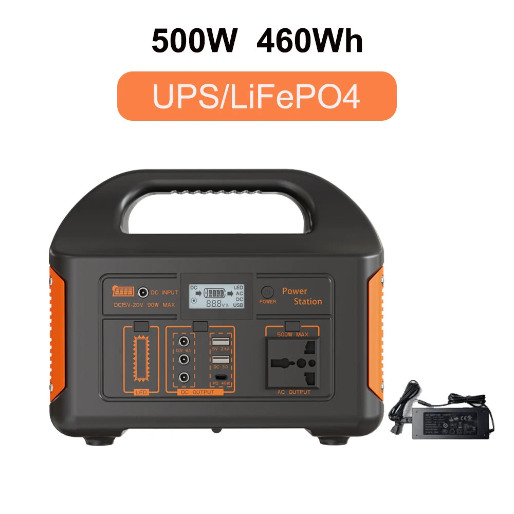 GaiaRay Portable Power Station 460.8Wh Solar Generator