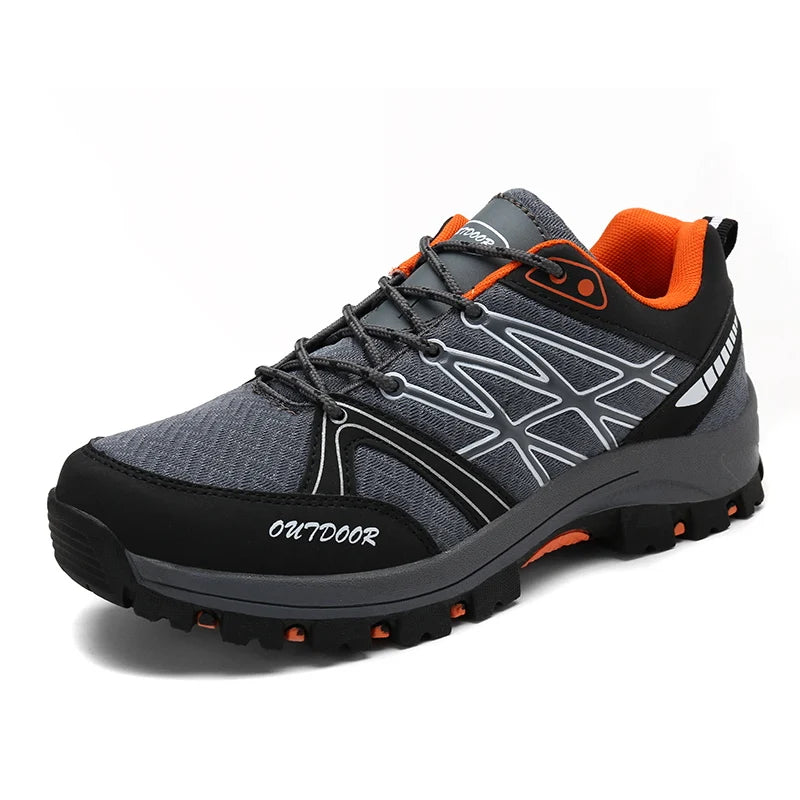 Emike Men's Hiking Shoes Breathable Mesh Outdoor Waterproof