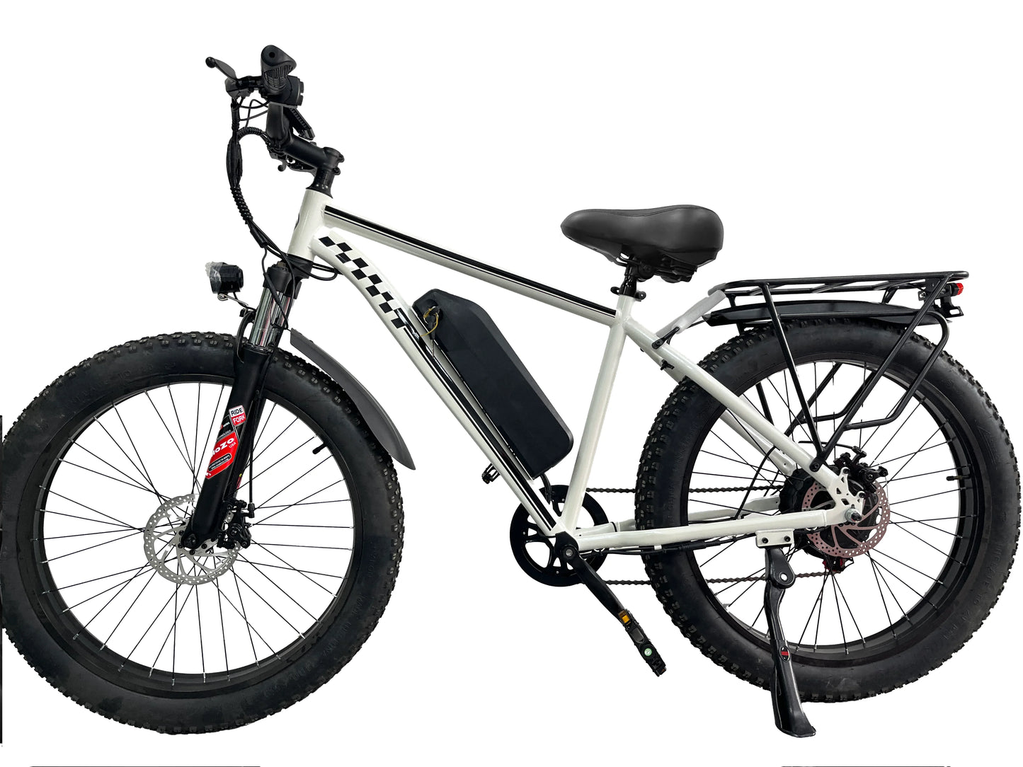 Electric Fat Tire 1000W 48V E Bike With Dual Suspension
