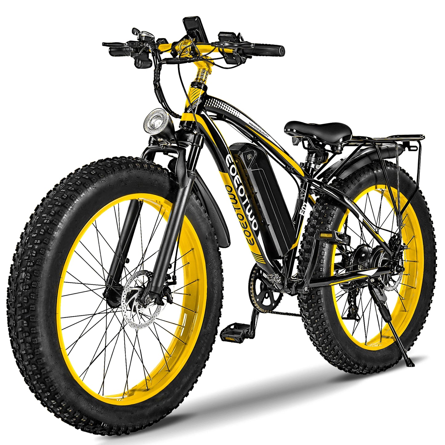 EOEOTWO E01 Electric Fat Tire Mountain Ebike 34MPH 60 Miles