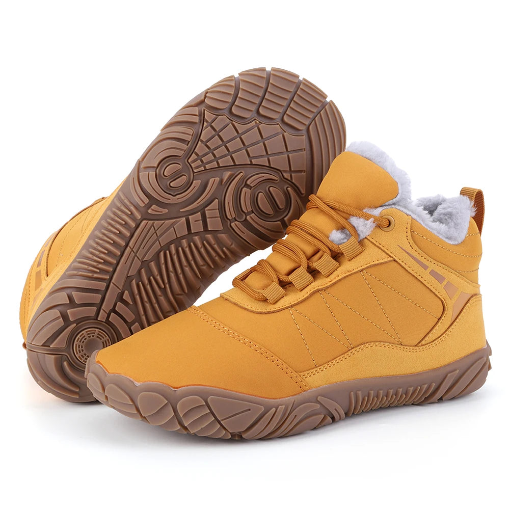 Winter Barefoot Snow Boots For Men Non Slip Trekking Shoes