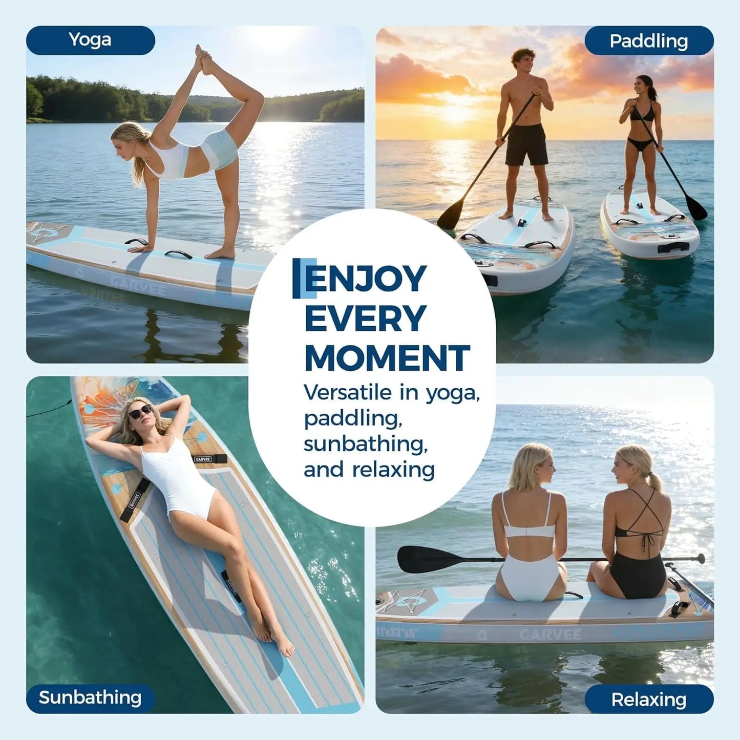 Inflatable Stand Up Paddle Board With Accessories And Camera Mount