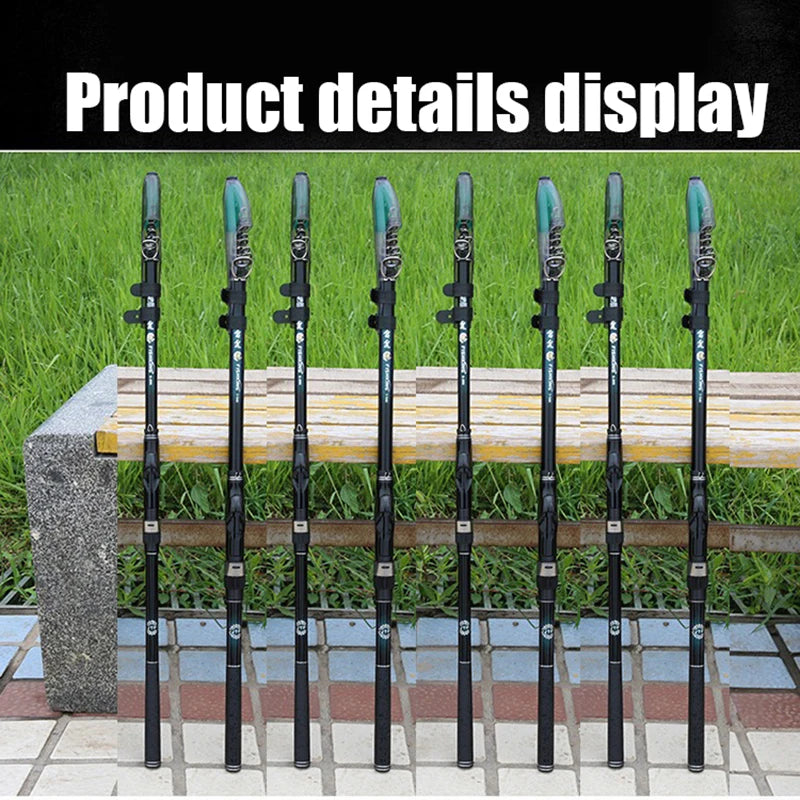 GTOFYU Rock Fishing Rod Ultralight Telescopic Spinning