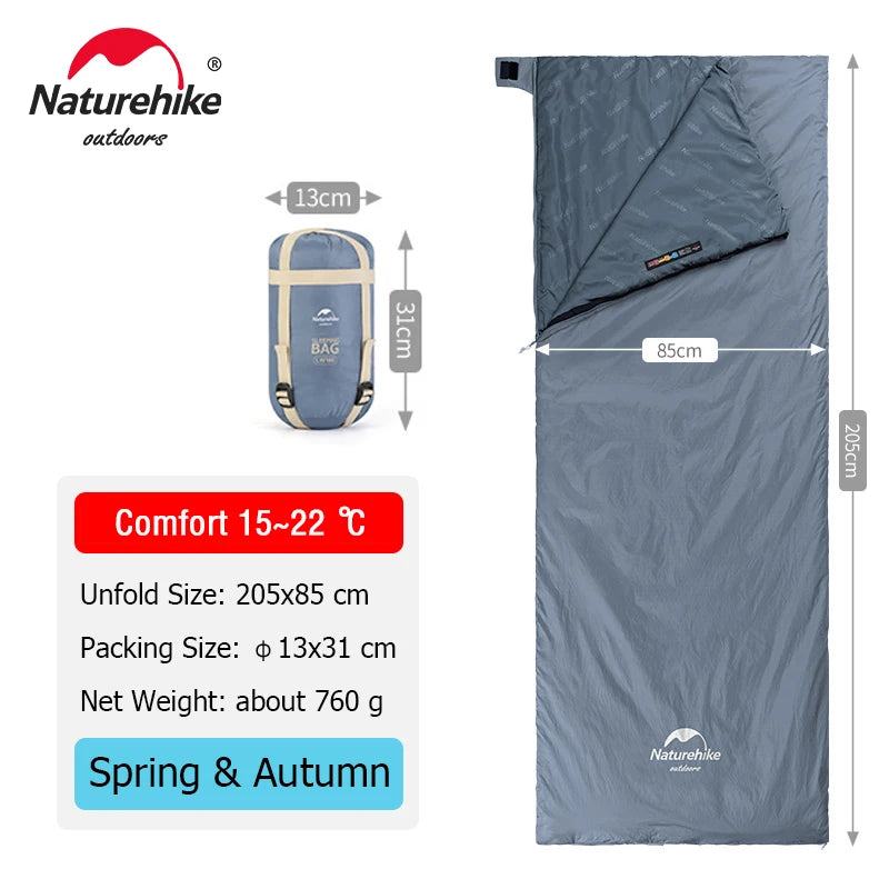Naturehike LW180 Ultralight 3 Season Sleeping Bag For Camping