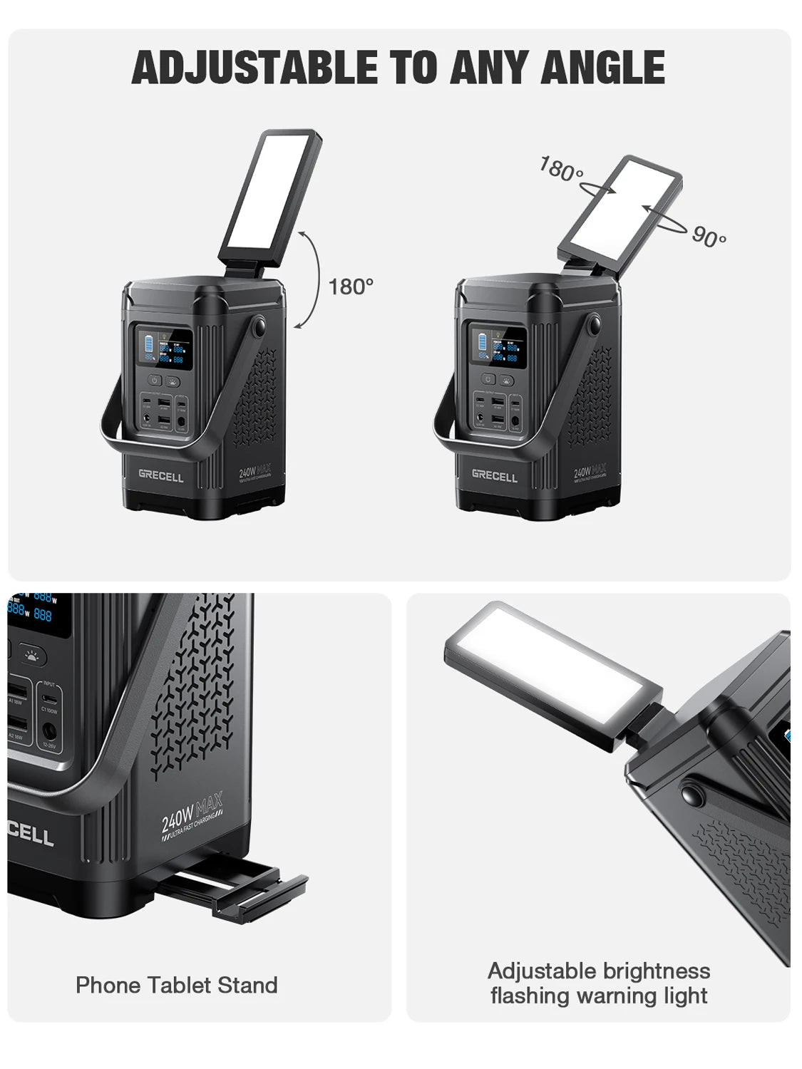 EBL 240W Portable Power Station LiFePO4 Battery For Camping Outdoors
