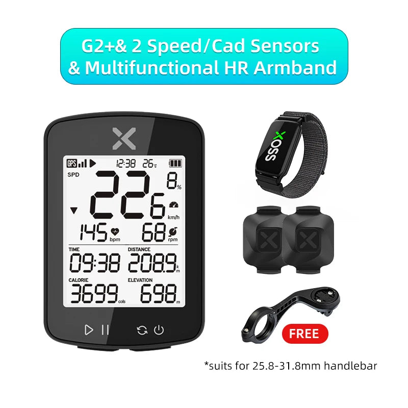 XOSS G/G Plus GPS Bike Computer ANT+ Wireless Road MTB