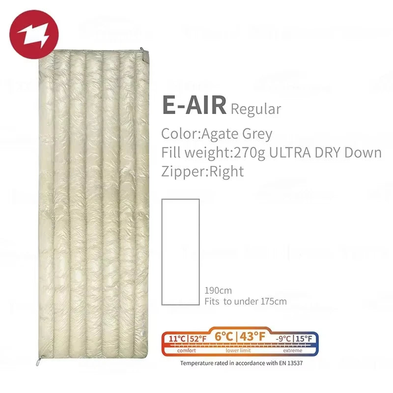 Air-E Camping Down Sleeping Bag Ultralight Waterproof Outdoor Envelope