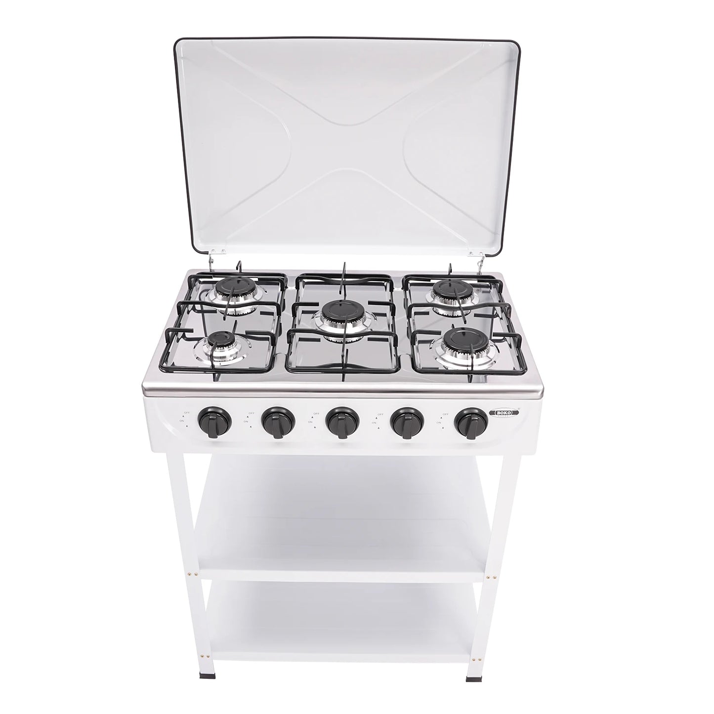 Five Burner Natural Gas Outdoor Portable Stove With Manual Ignition