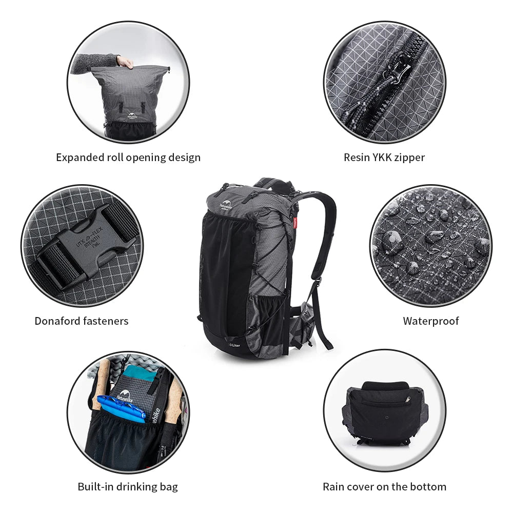 Naturehike Ultralight Camping Backpack Large Capacity Travel Pack