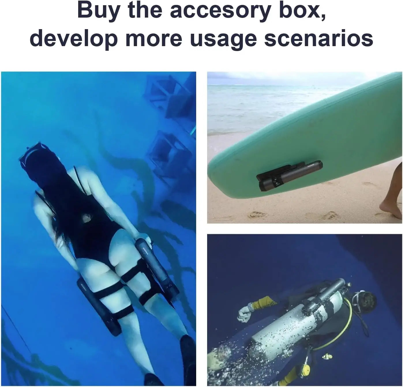Subnado Underwater Scooter With Thumb Control For Pool And Snorkeling
