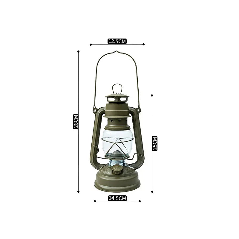 DOTWISE Kerosene Camping Lantern Hangable Portable Vintage Style