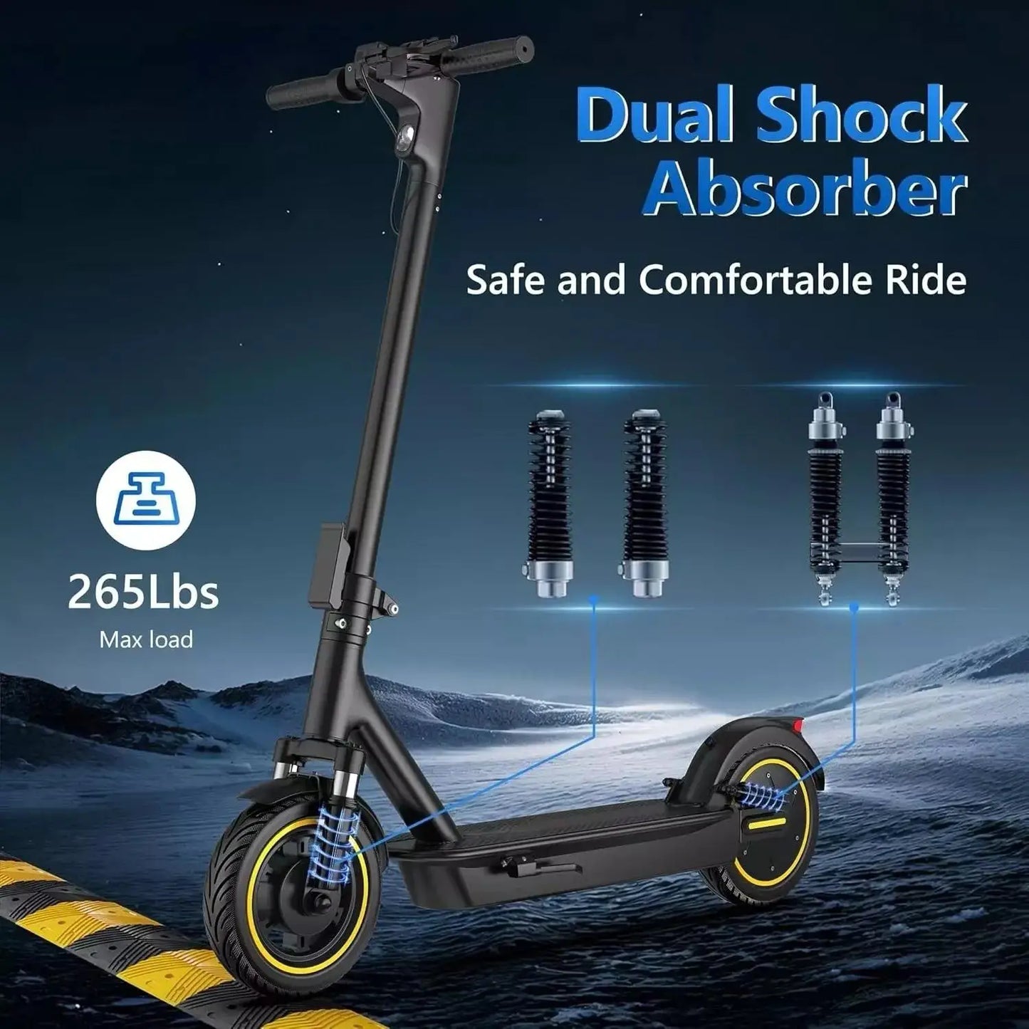 Ladped LPMAX Electric Scooter Dual Shock Long Range 22 MPH