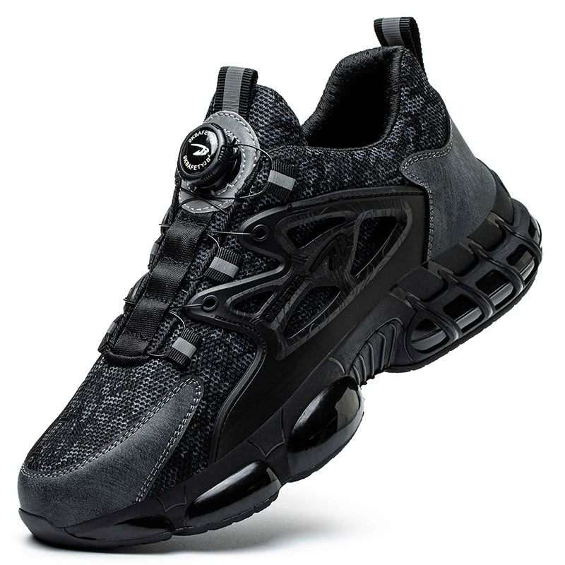 Men Steel Toe Safety Shoes Puncture Resistant Air Cushion Boots