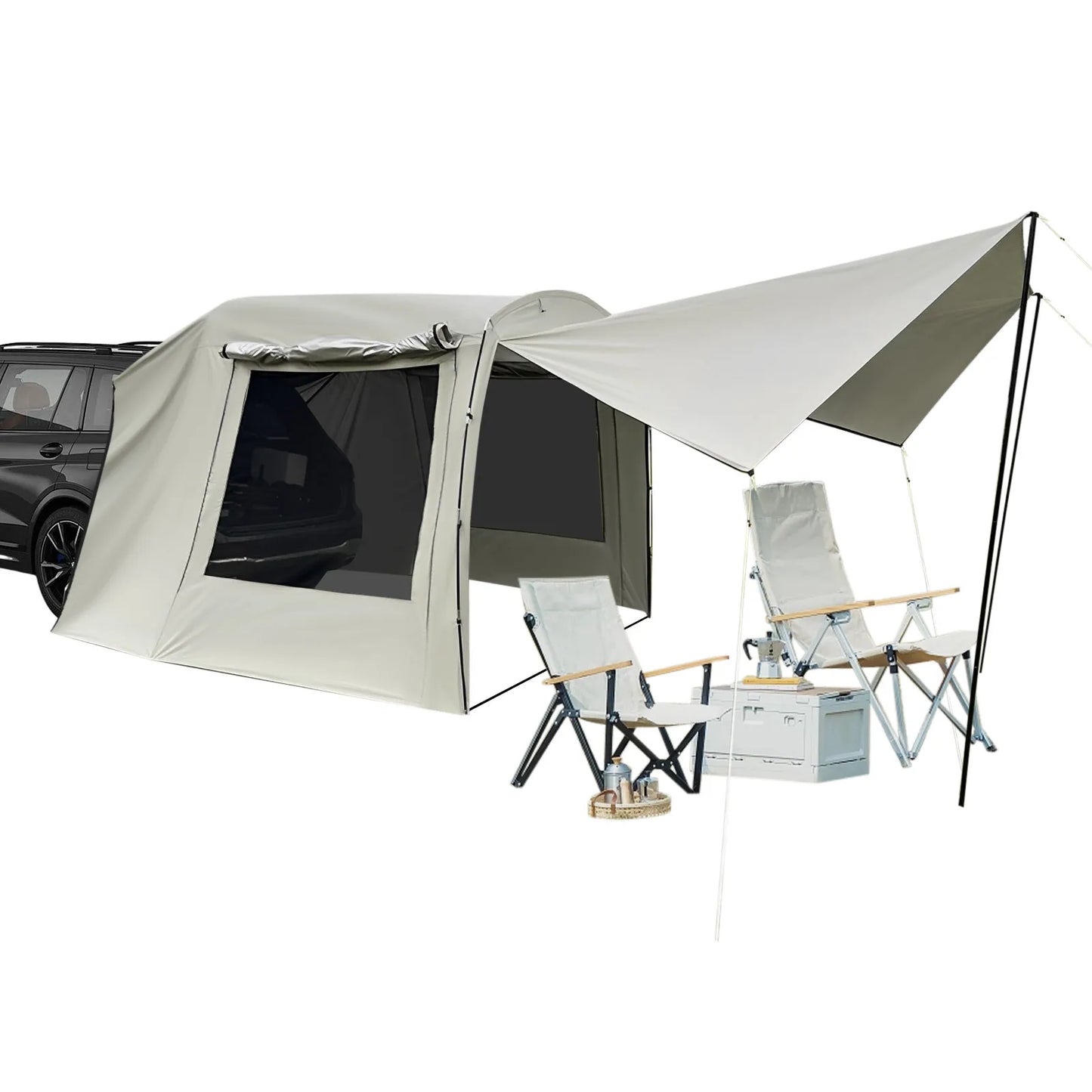 Bymaocar Car Awning Tent For SUV And Sedan Tailgate