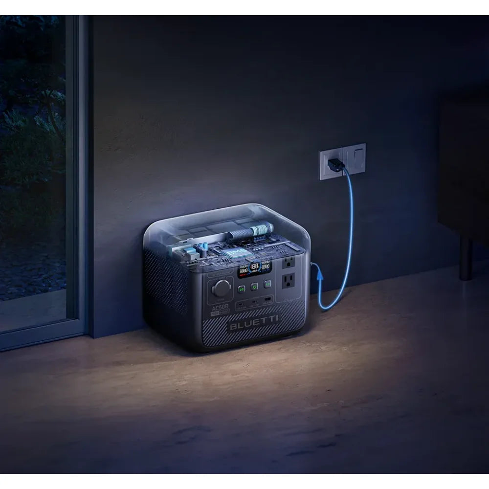 BLUETTI AC50B Portable Power Station 700W 448Wh Outdoor Emergency