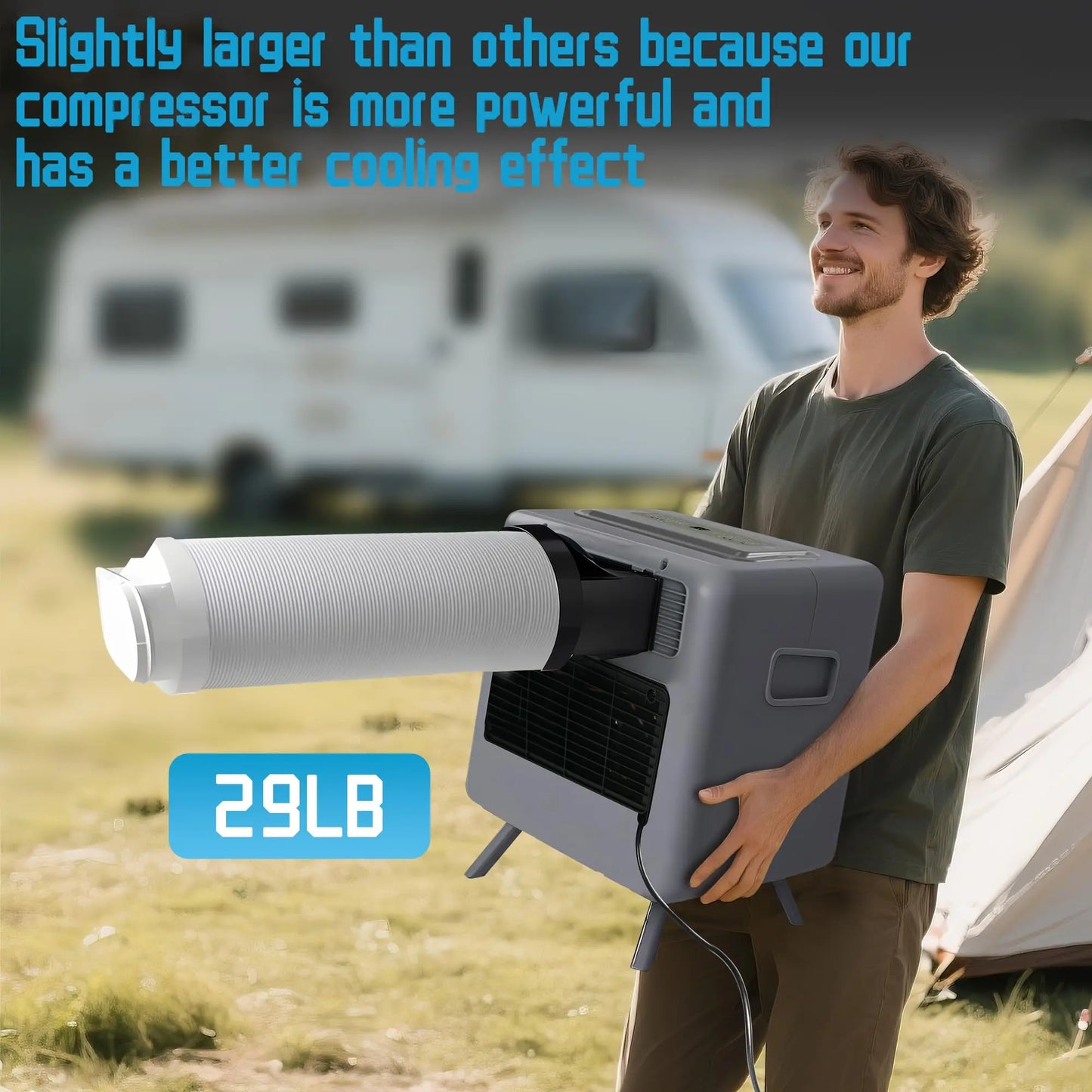 Portable Tent Air Conditioner 3300 BTU 110V For Camping
