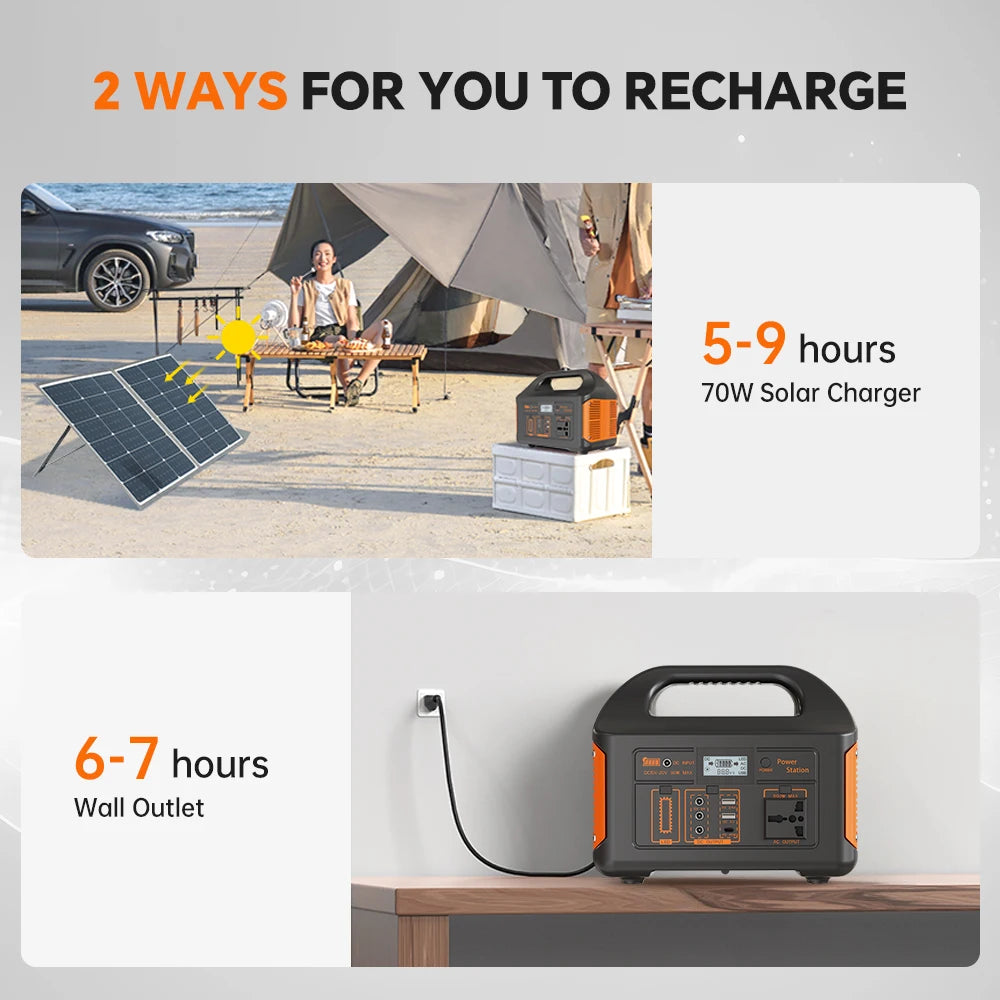 GaiaRay 500W Portable Power Station 110V Solar Generator