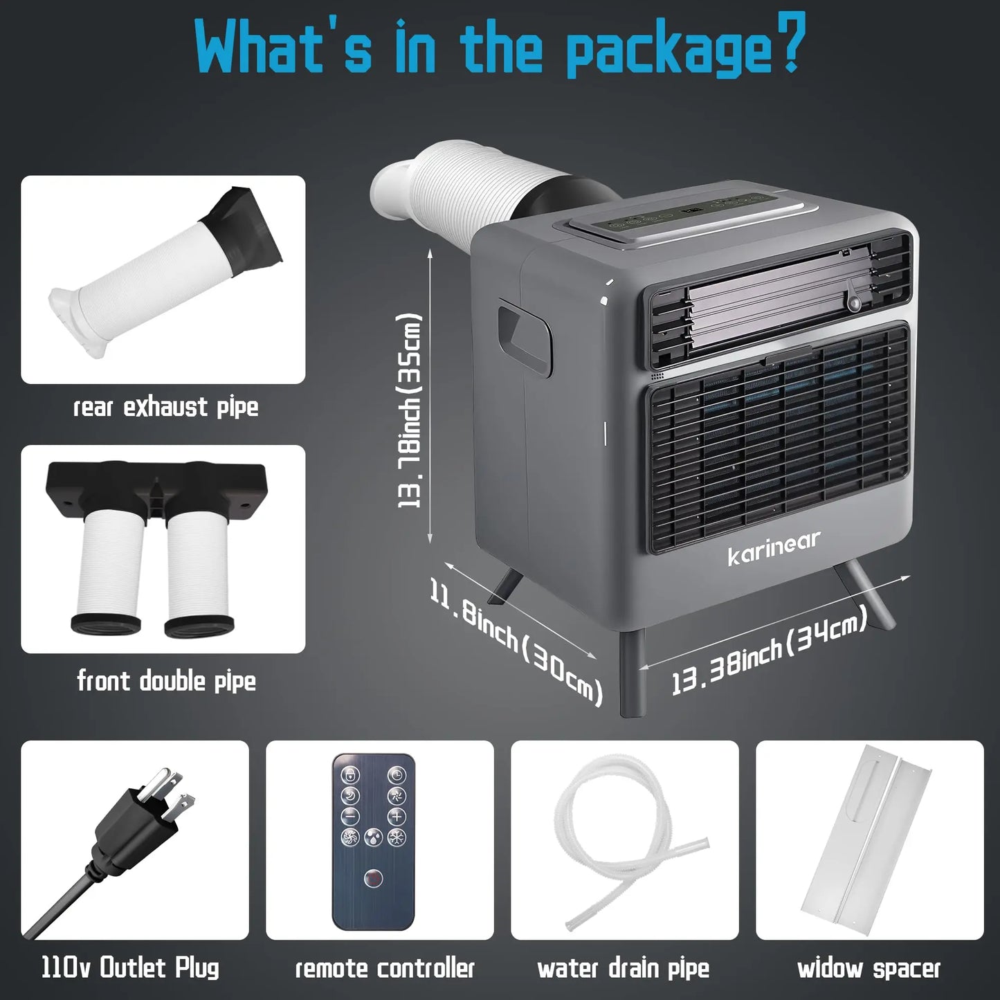 Portable Tent Air Conditioner 3300 BTU 110V For Camping