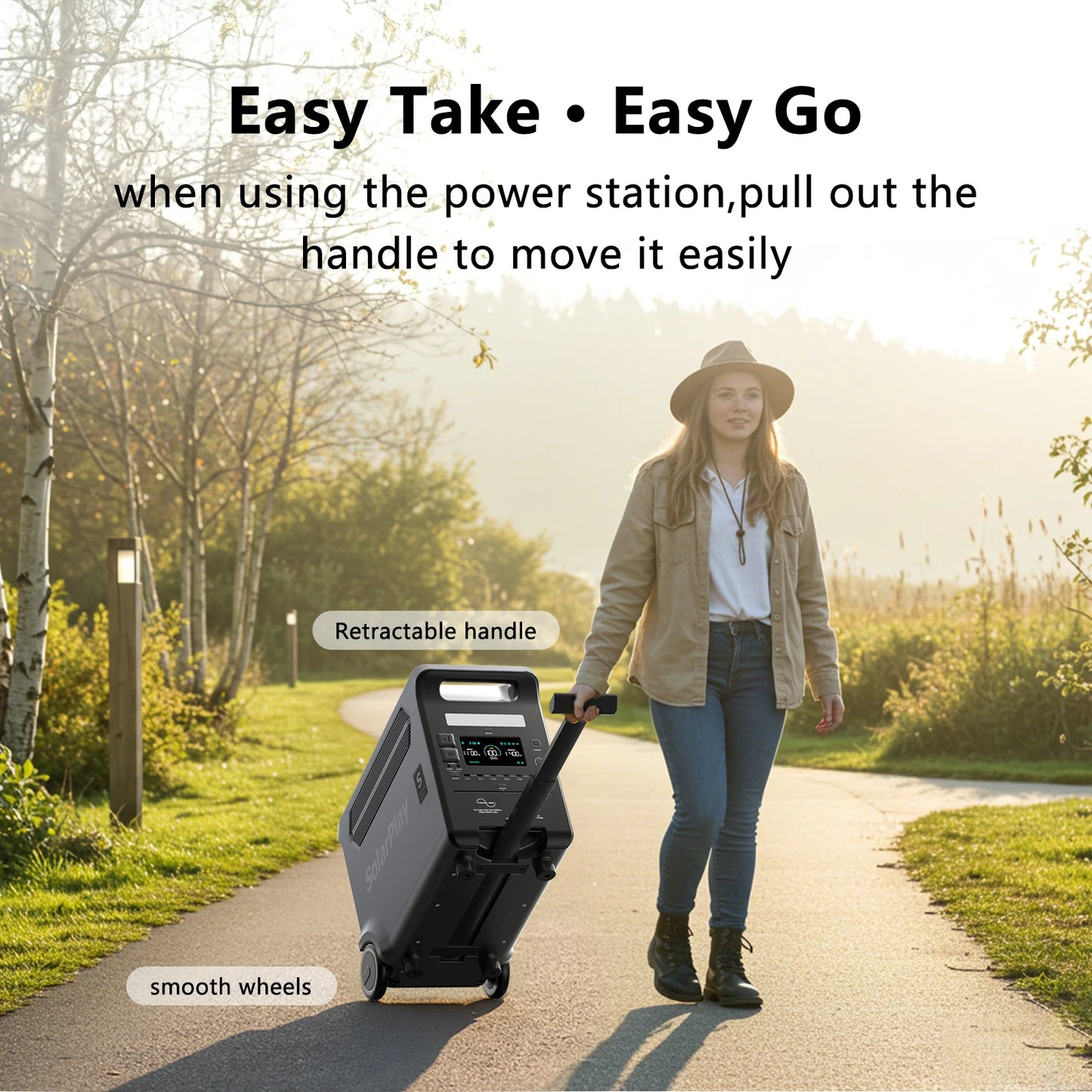 SOLARPLAY Q3600 Portable Power Station 3840Wh LiFePO4 Battery