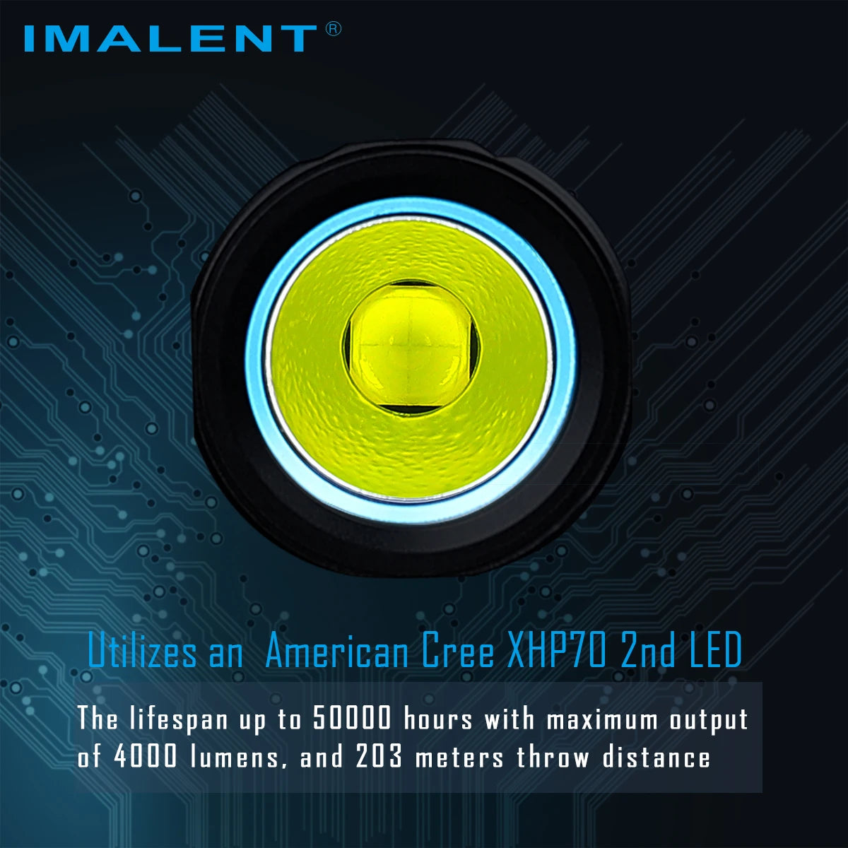 IMALENT LD70 Powerful EDC Flashlight With CREE XHP LED