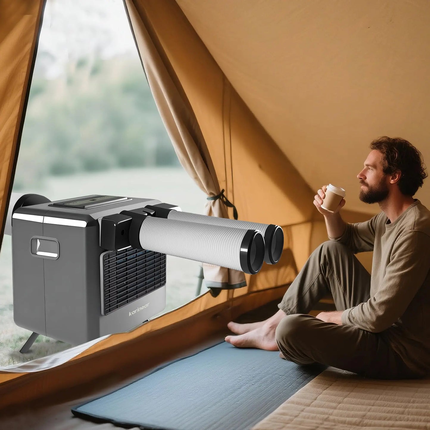 Portable Tent Air Conditioner 3300 BTU 110V For Camping