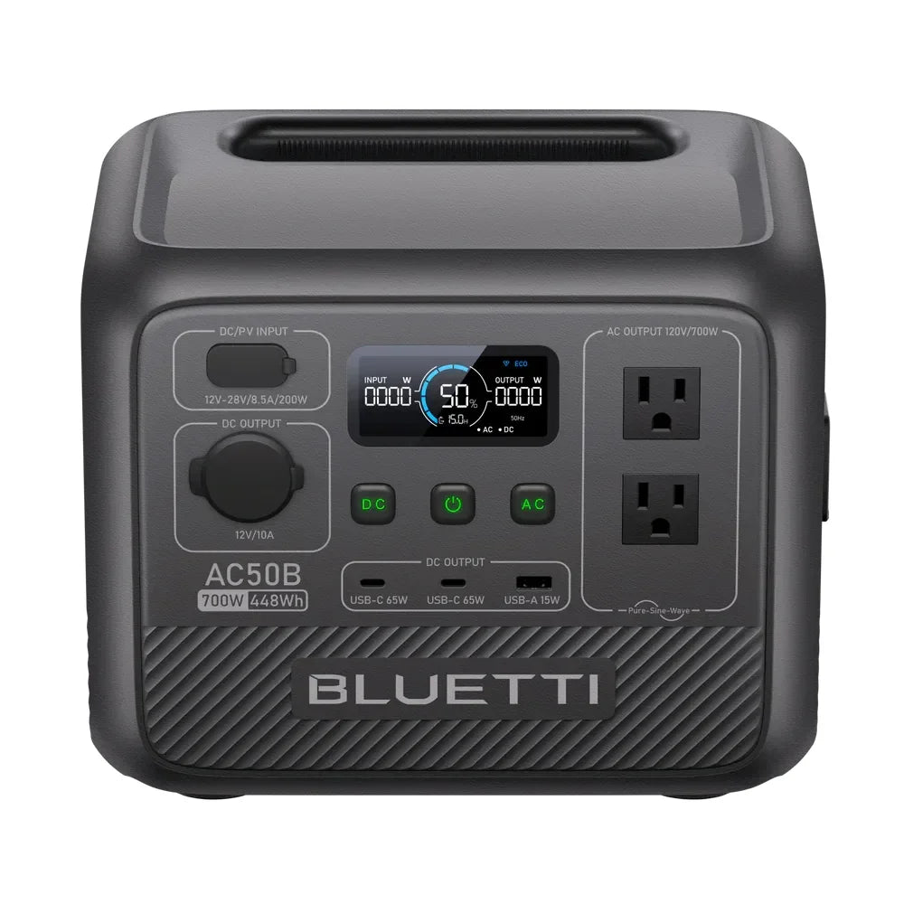 BLUETTI AC50B Portable Power Station 700W 448Wh Outdoor Emergency