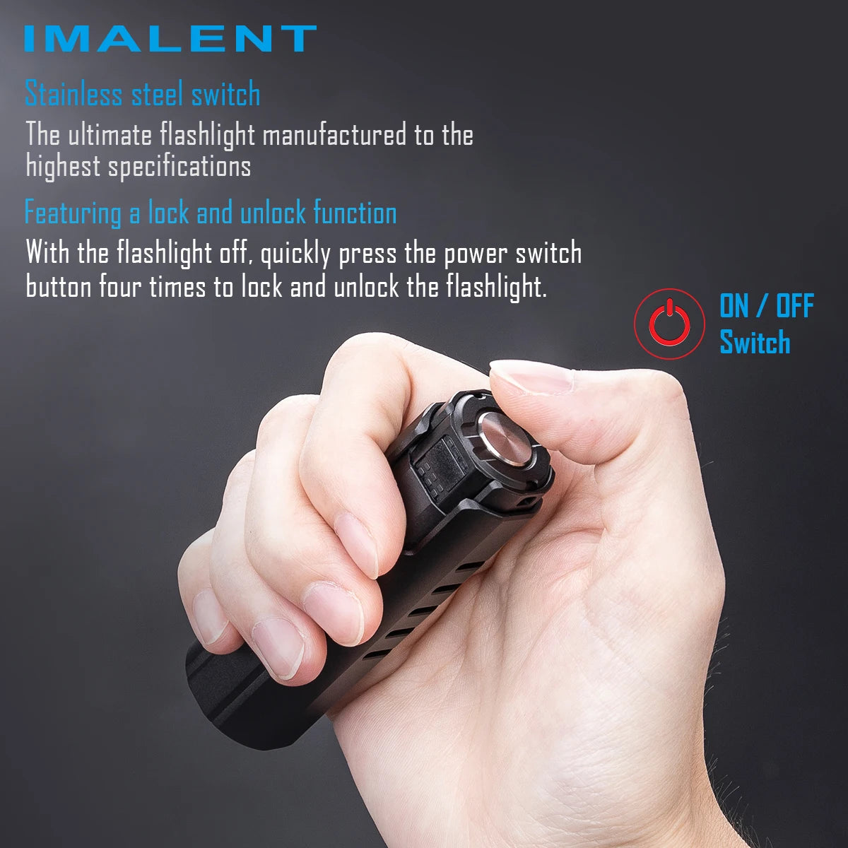 IMALENT LD70 LED Flashlight 4000 Lumens EDC USB Rechargeable