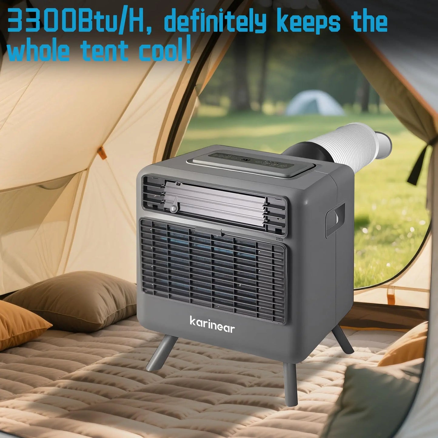 Portable Tent Air Conditioner 3300 BTU 110V For Camping