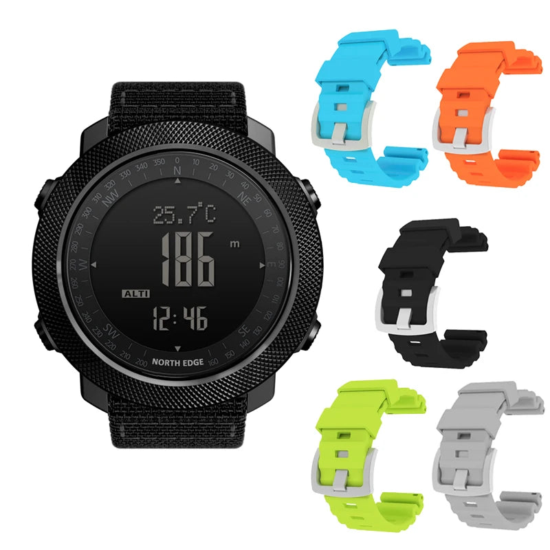 NORTH EDGE Mens Digital Sport Watch Altimeter Barometer Compass