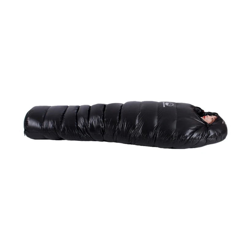 Ultralight Winter Goose Down Mummy Sleeping Bag For Adults