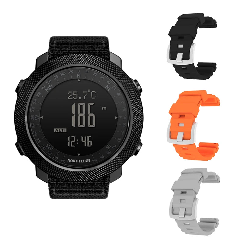 NORTH EDGE Mens Digital Sport Watch Altimeter Barometer Compass