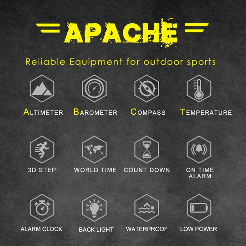 NORTH EDGE Mens Digital Sport Watch Altimeter Barometer Compass