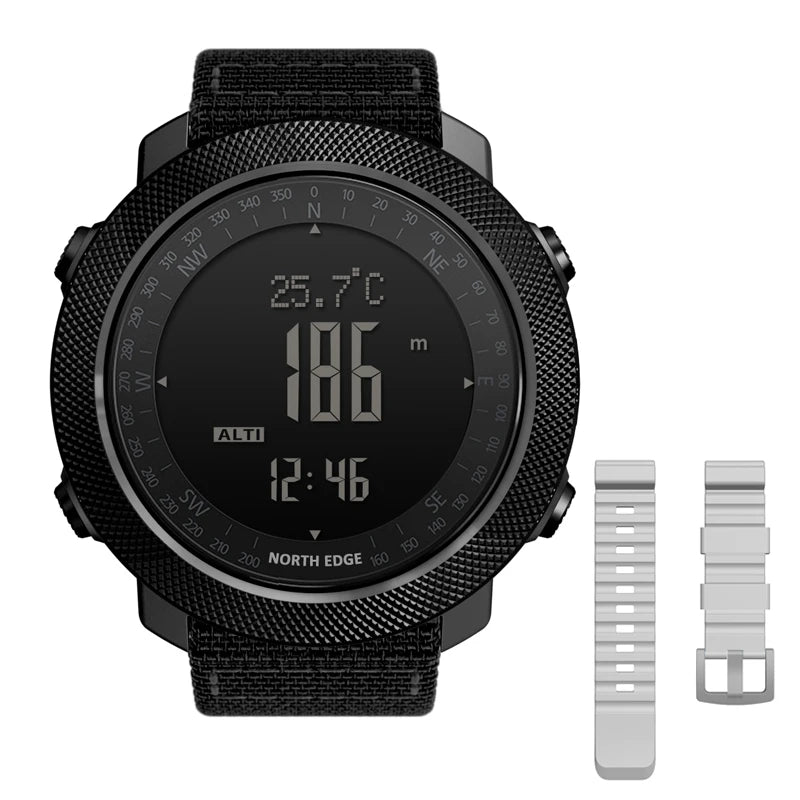 NORTH EDGE Mens Digital Sport Watch Altimeter Barometer Compass