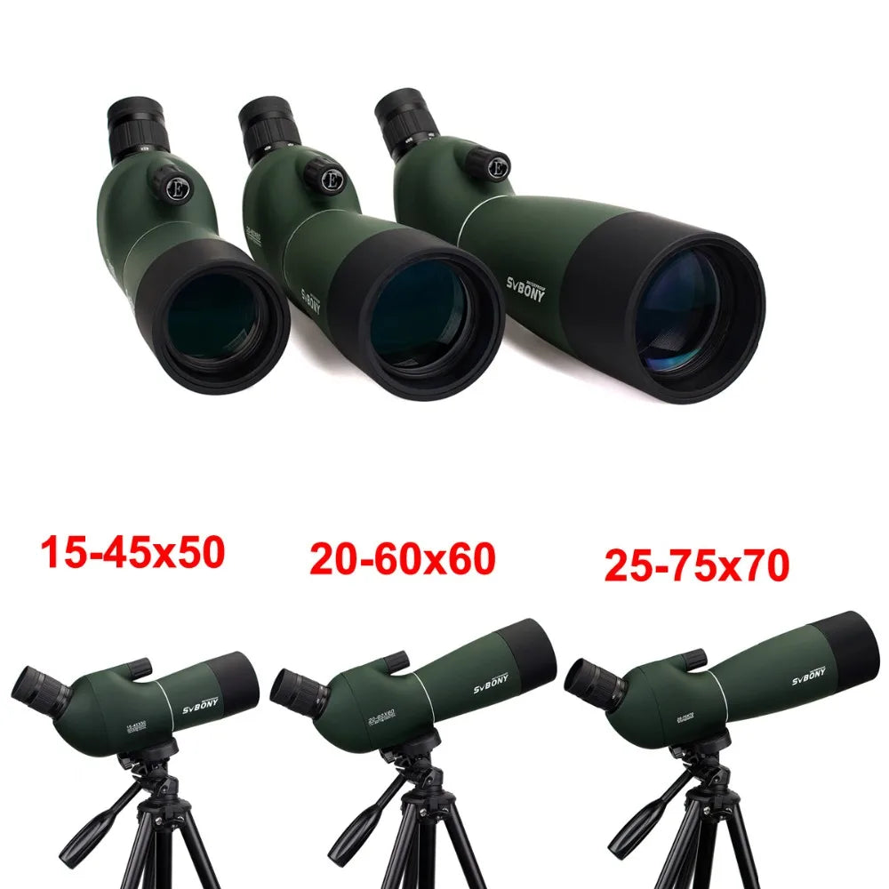 Svbony Spotting Scope Porro Prism Zoom Waterproof Telescope