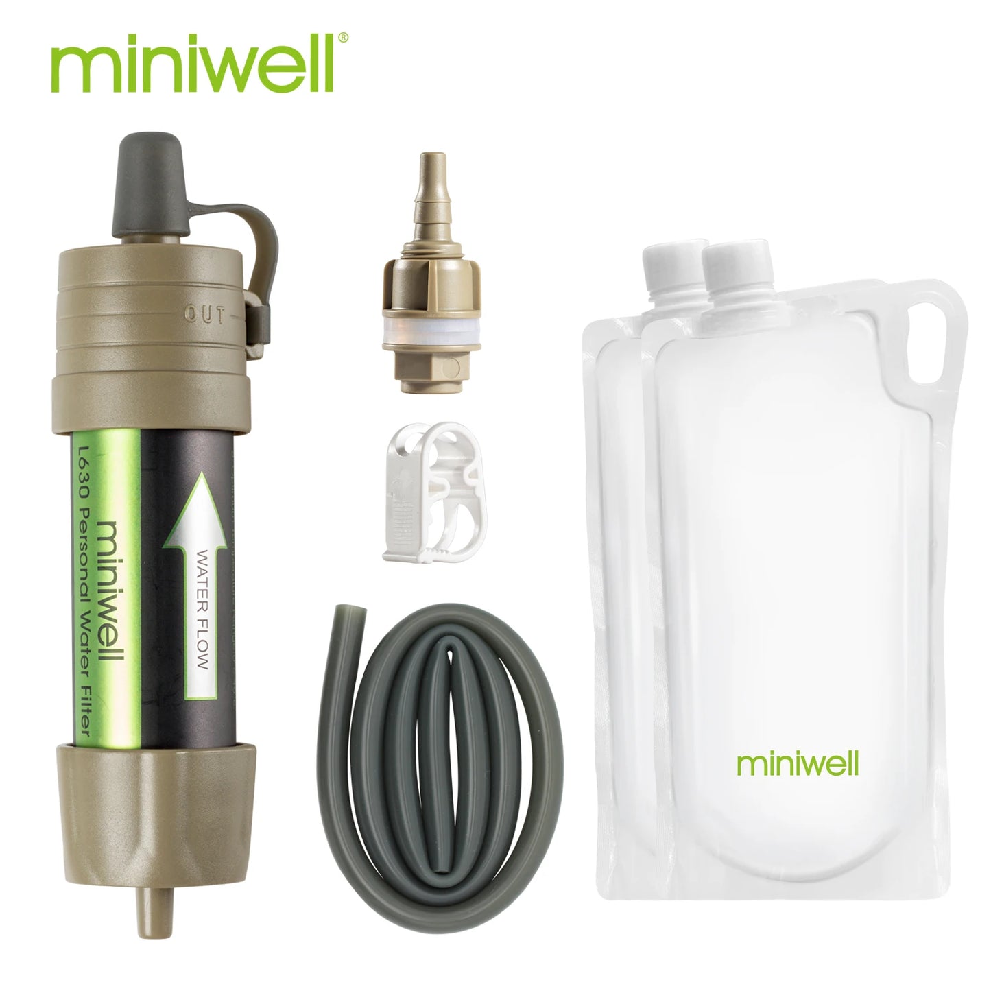 Water Purifier Straw Filter For Hiking And Survival Kit