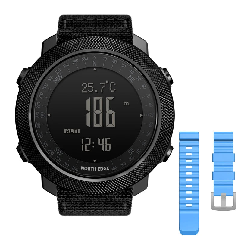NORTH EDGE Mens Digital Sport Watch Altimeter Barometer Compass
