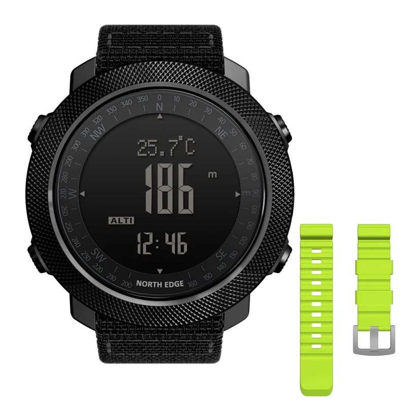 NORTH EDGE Mens Digital Sport Watch Altimeter Barometer Compass