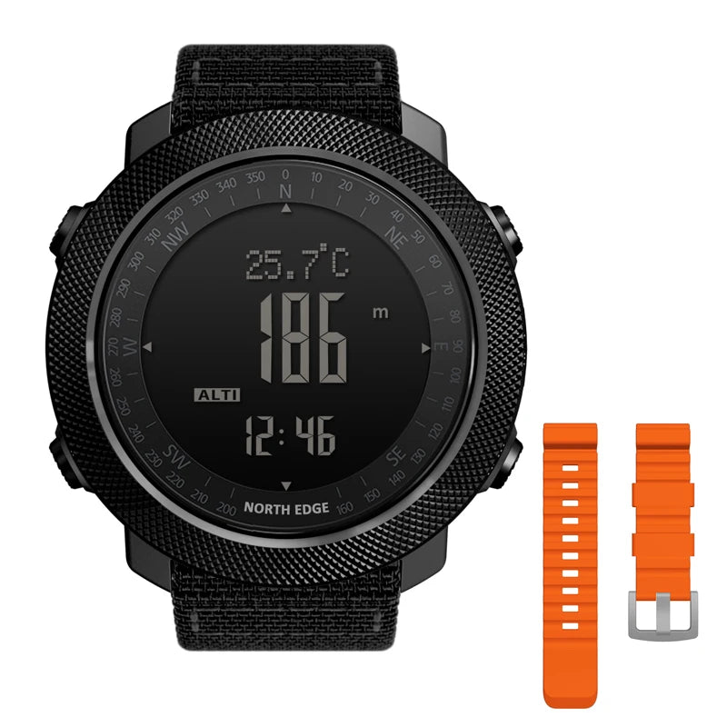 NORTH EDGE Mens Digital Sport Watch Altimeter Barometer Compass