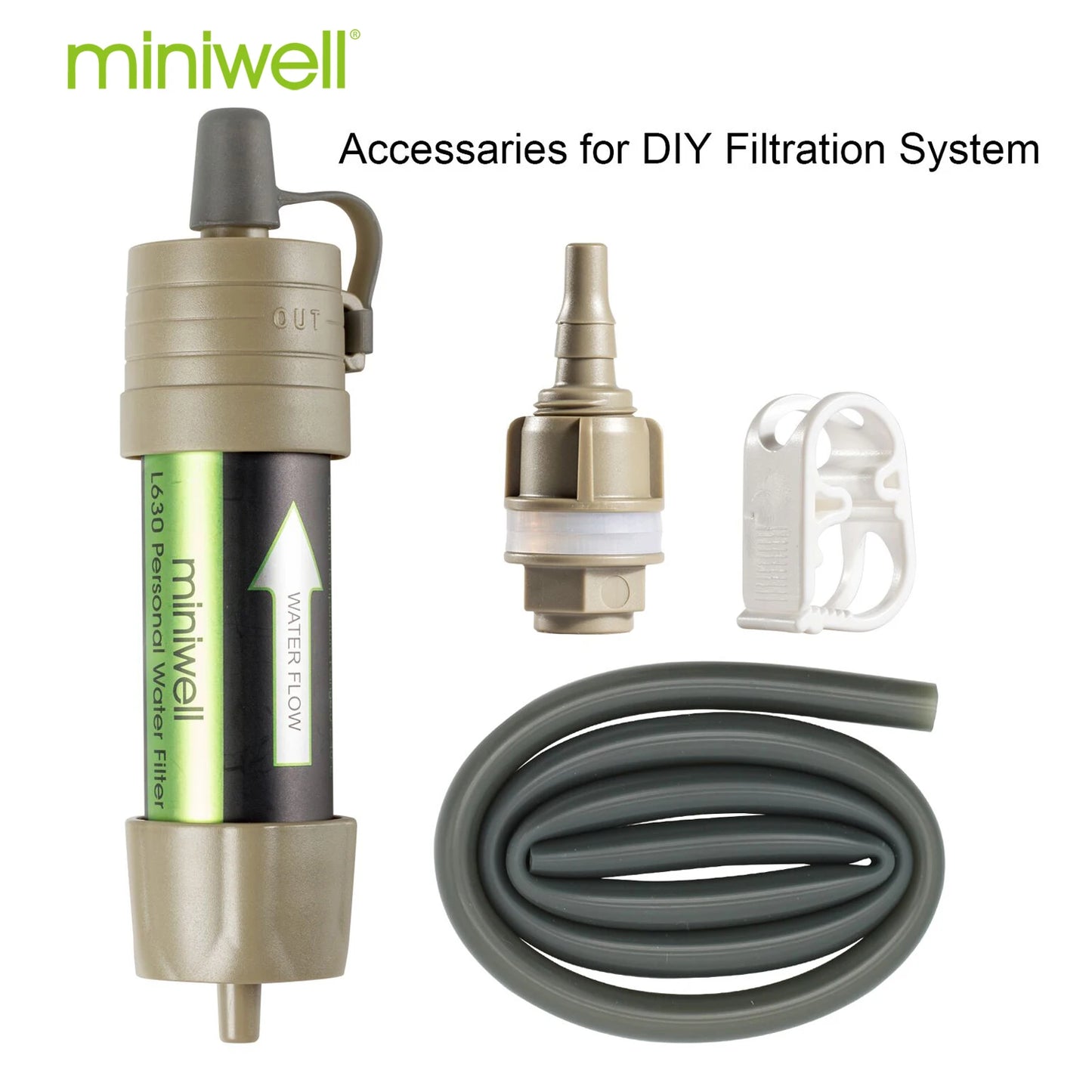 Water Purifier Straw Filter For Hiking And Survival Kit