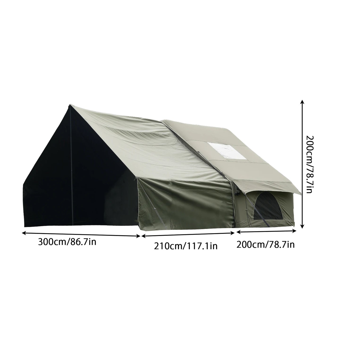 Inflatable Camping Tent With Skylight And Breathable Mesh Four Season