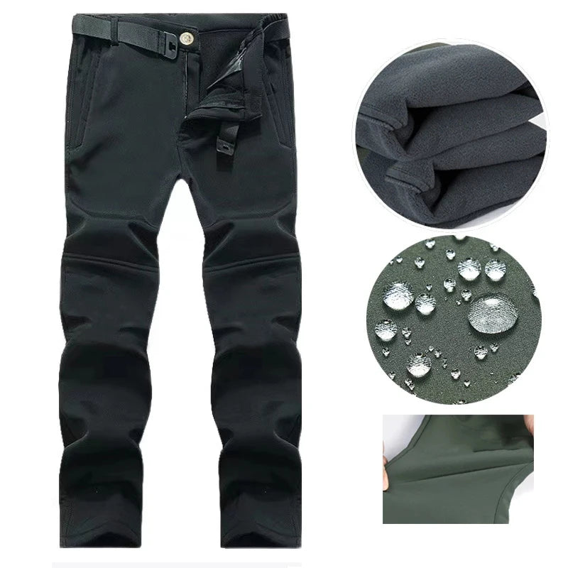 Mazerout Winter Tactical Jackets Waterproof Fleece Hooded Coat