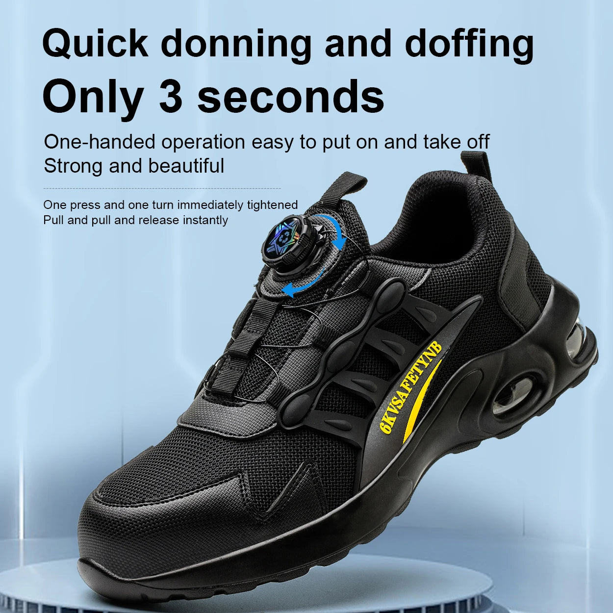 Men Steel Toe Safety Shoes Puncture Resistant Air Cushion Boots