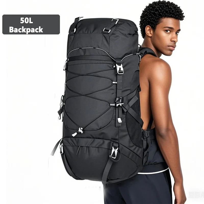 Men's Hiking Backpack Waterproof Rucksack For Camping Trekking
