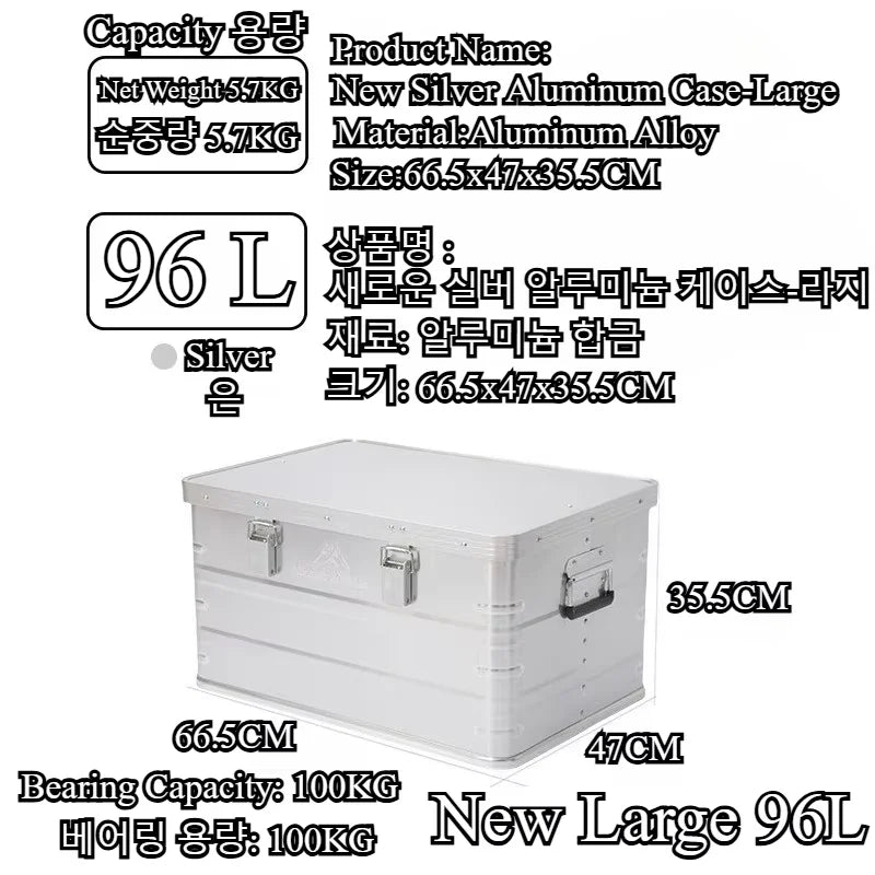 MOUNTAINHIKER Outdoor Aluminum Storage Box For Camping