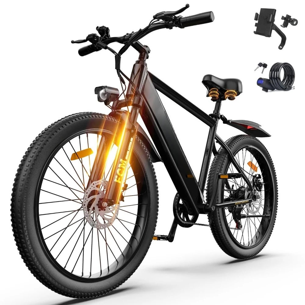 Electric Mountain Bike 1500W Peak Motor 48V Battery 7 Speed
