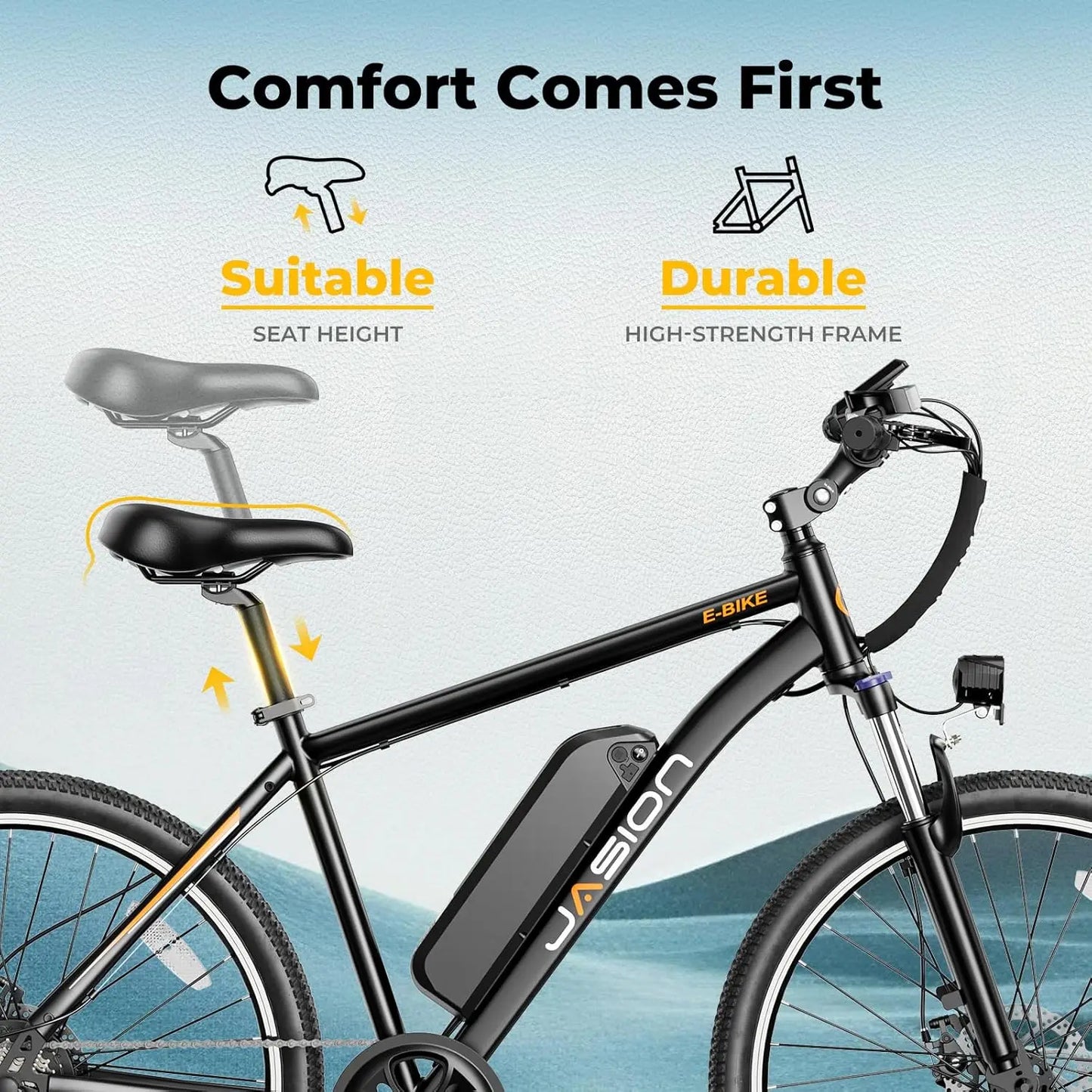 EB5 Electric Mountain Bike 1000W Peak Motor With 360Wh Battery