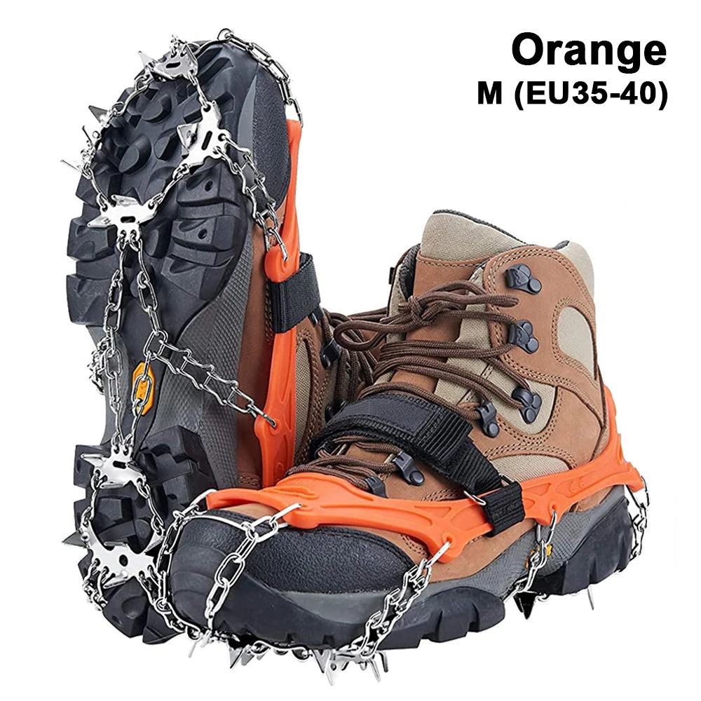 19 Spike Ice Gripper Crampon Shoes for Hiking Snow