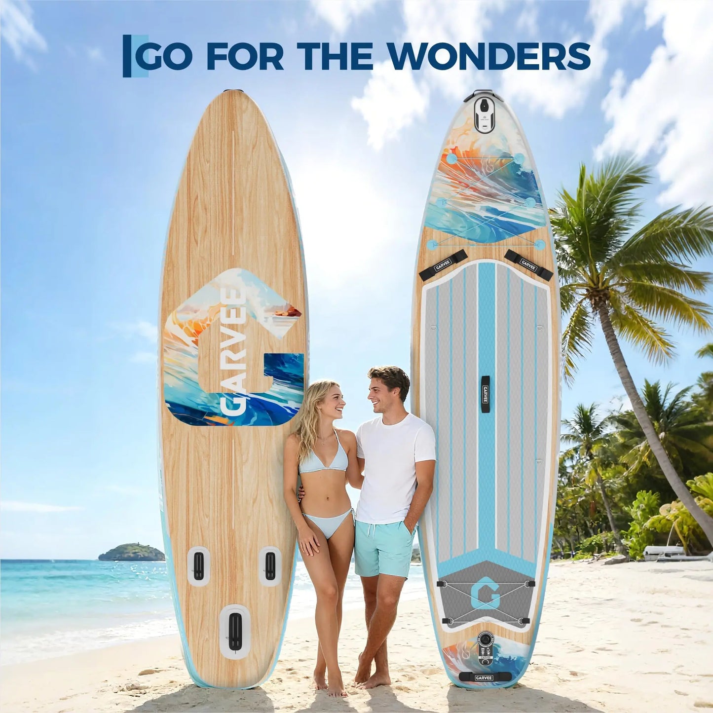 Extra Wide Inflatable Stand Up Paddleboard for Adults and Youth